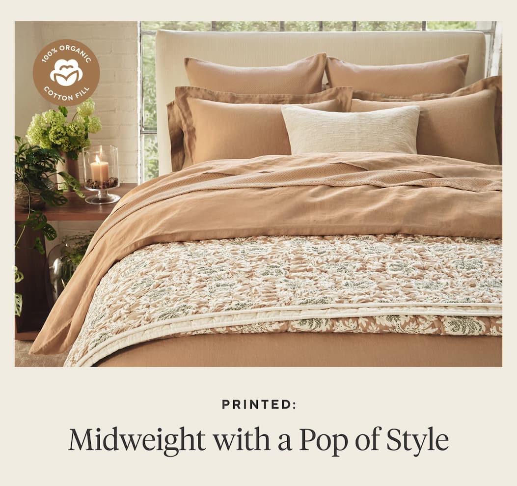 Printed: Midweight with a Pop of Style Shop Now >