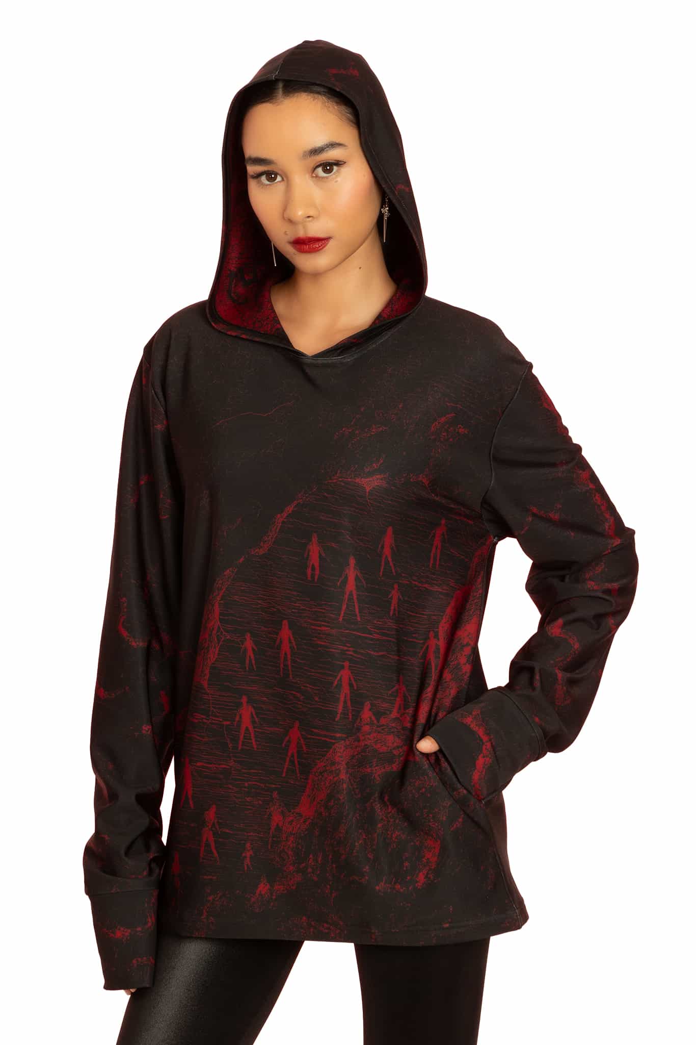 Image of The Enigma of Amigara Fault Oversized Hoodie Sweater