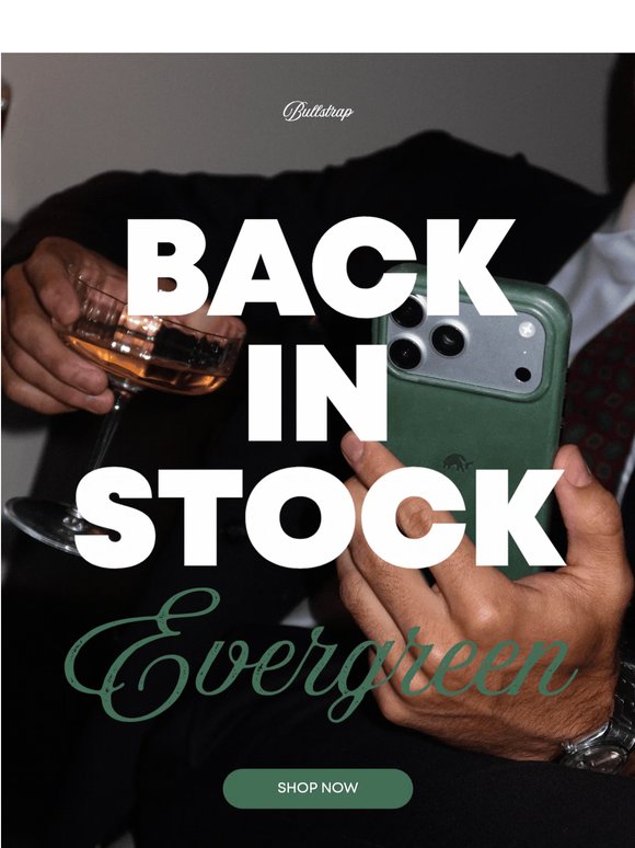 BACK IN STOCK: Evergreen 🌲