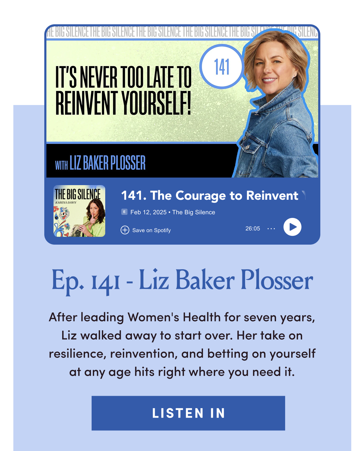 Ep. 141 - Liz Baker Plosser