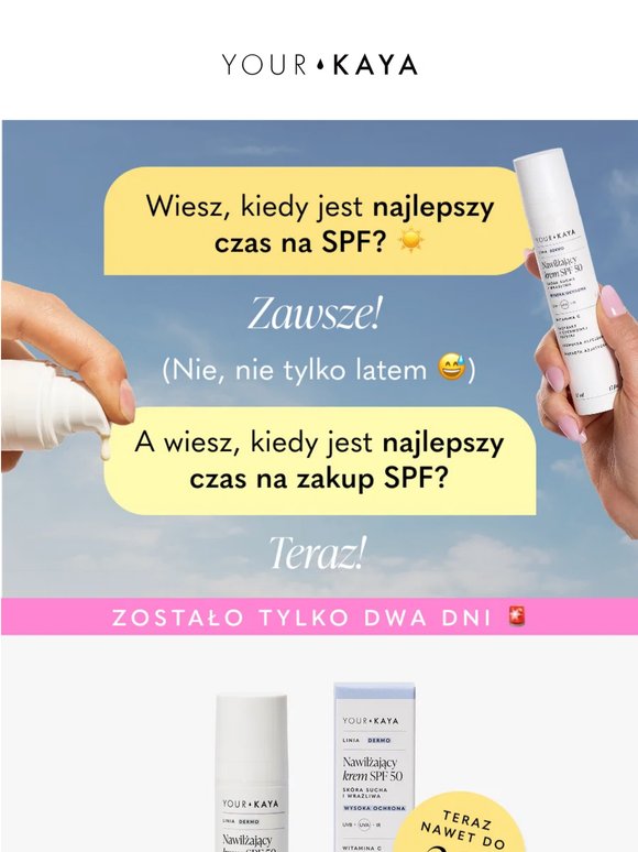 Nawet -30% na najlepszy SPF?! 😮☀️