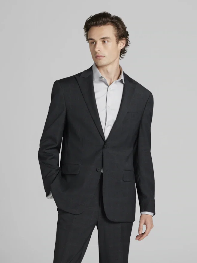Awearness Kenneth Cole CHILLFLEX Modern Fit Plaid Suit Jacket