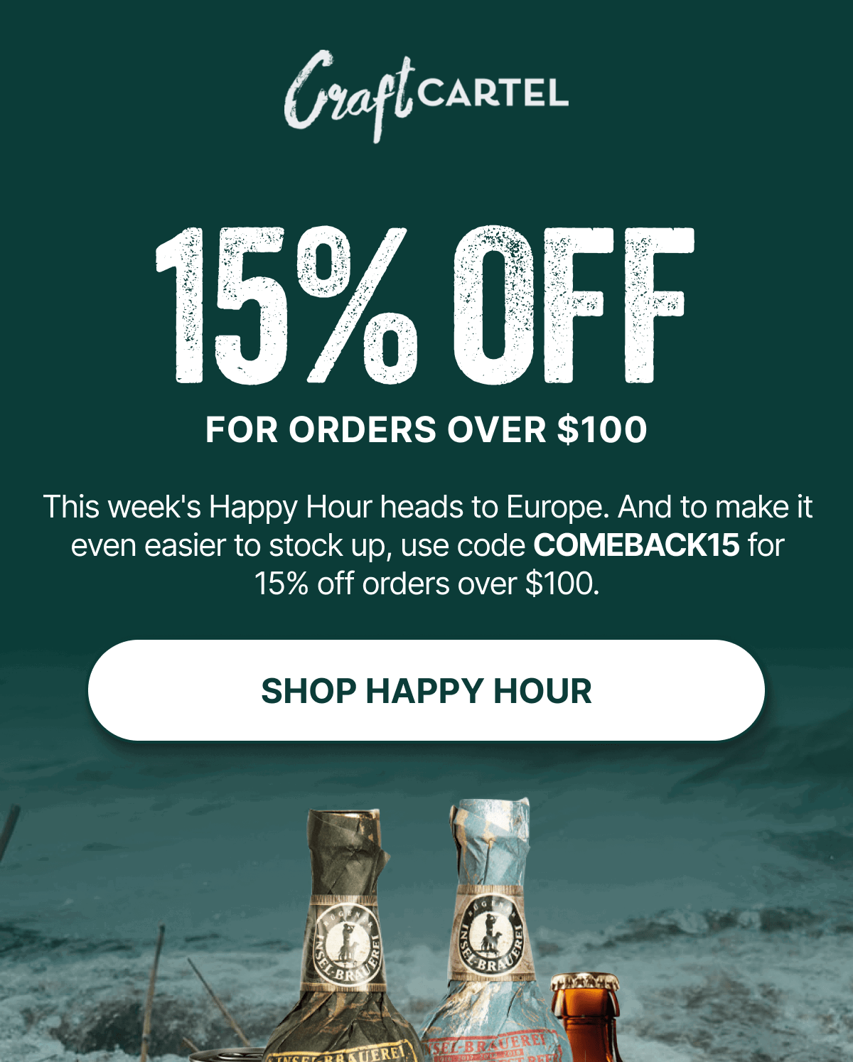 15% Off For Orders Over $100