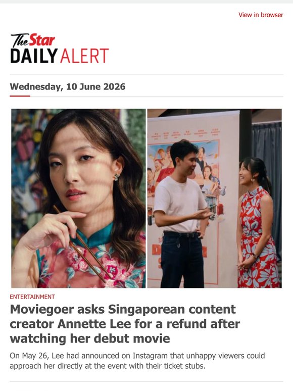 Moviegoer asks Singaporean content creator Annette Lee for a refund after watching her debut movie