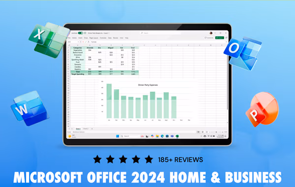 Microsoft Office 2024 for Mac or PC Lifetime License