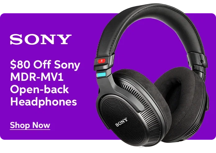 $80 Off Sony MDR-MV1 Open-back Headphones