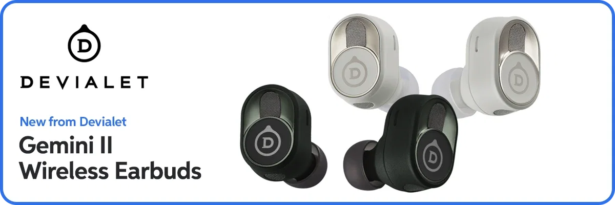 New from Devialet: Gemini II Wireless Earbuds