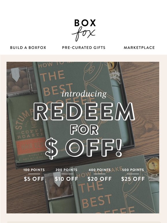 Redeem Your Points for $ Off!