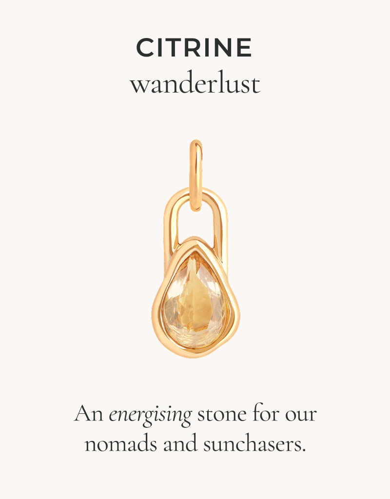 Citrine Clip Charm