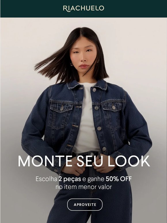 Ganhe 50% de desconto na segunda peça!