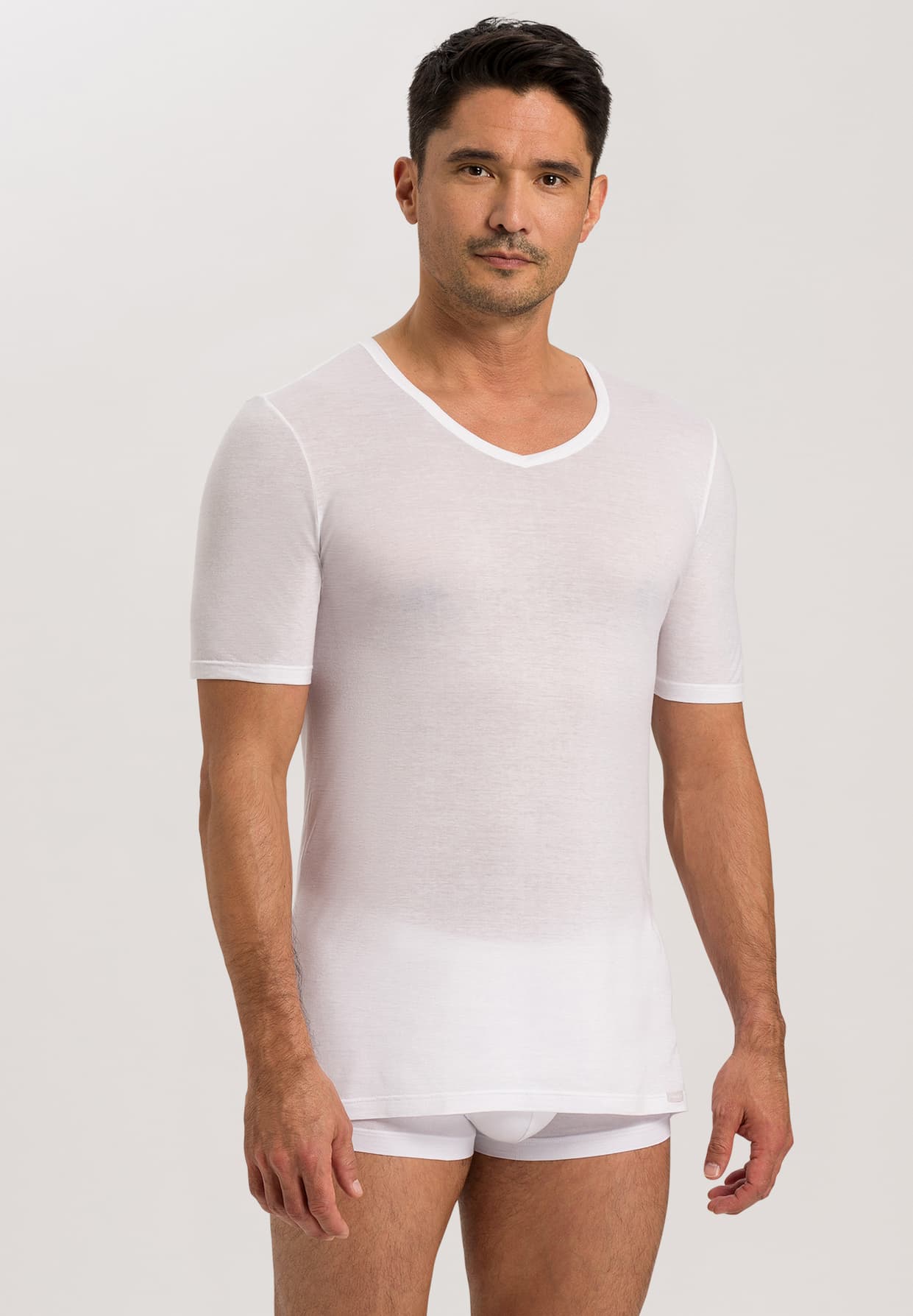 Ultralight  Fitted Cotton V-Neck T-Shirt