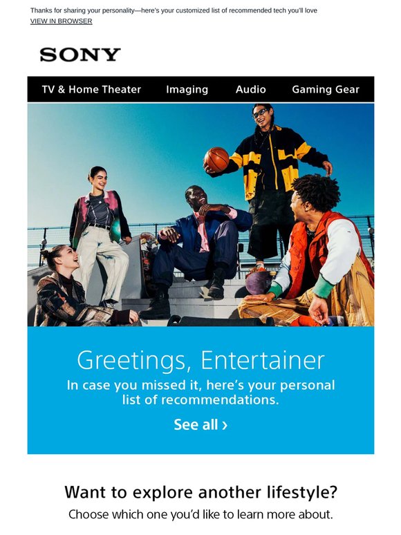 Your Personalized Tech Suggestions: Built for Entertainers