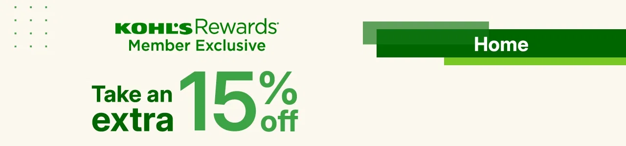 take an extra 15% off home items with promo code HOME15