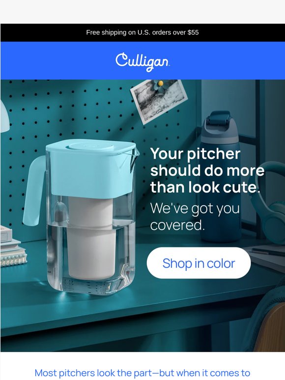 Your dorm pitcher should look cute too