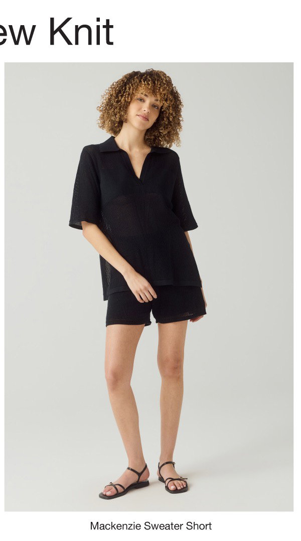 Shop Mackenzie Sweater Short In Black