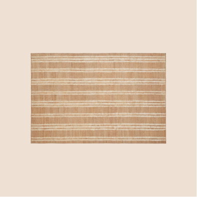 Stripey jute rug