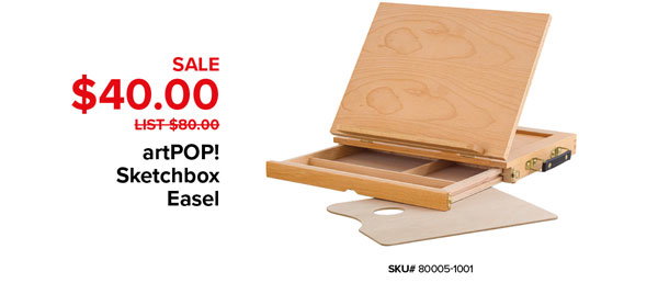 artPOP! Sketchbox Easel Sale $40.00