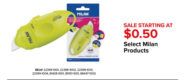 Select Milan Products Sale Starting at $0.50
