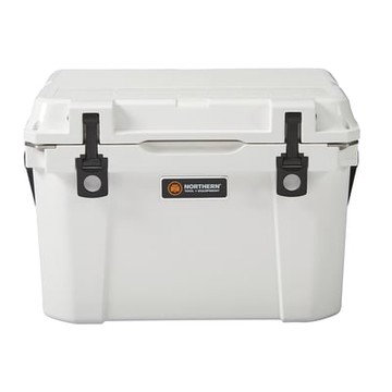 Northern Tool + Equipment 25-Quart Cooler, White, 22.5in.L x 14.5in.W x 15.3in.H