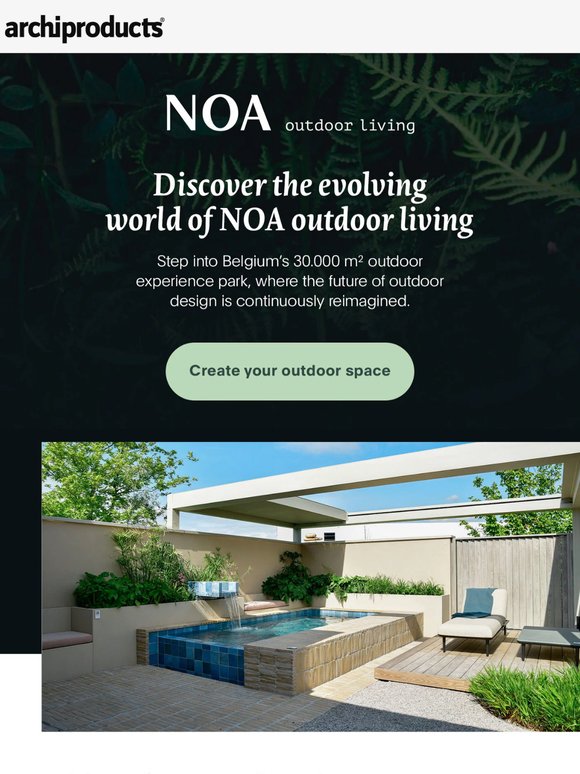 Plan your outdoor experience with NOA outdoor living