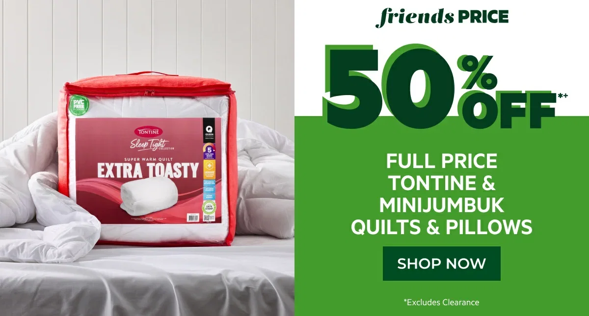 Tontine & Minijumbuk quilts & pillows