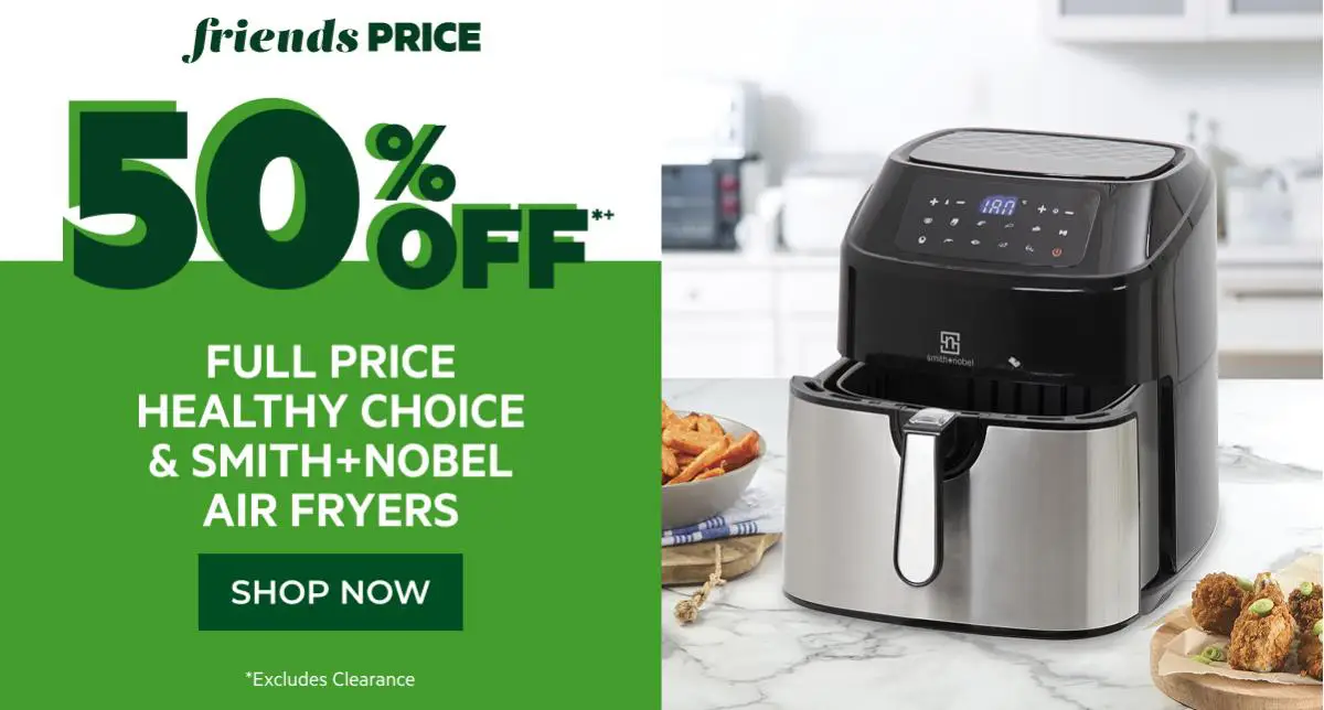 healthy choice & smith+nobel air fryers