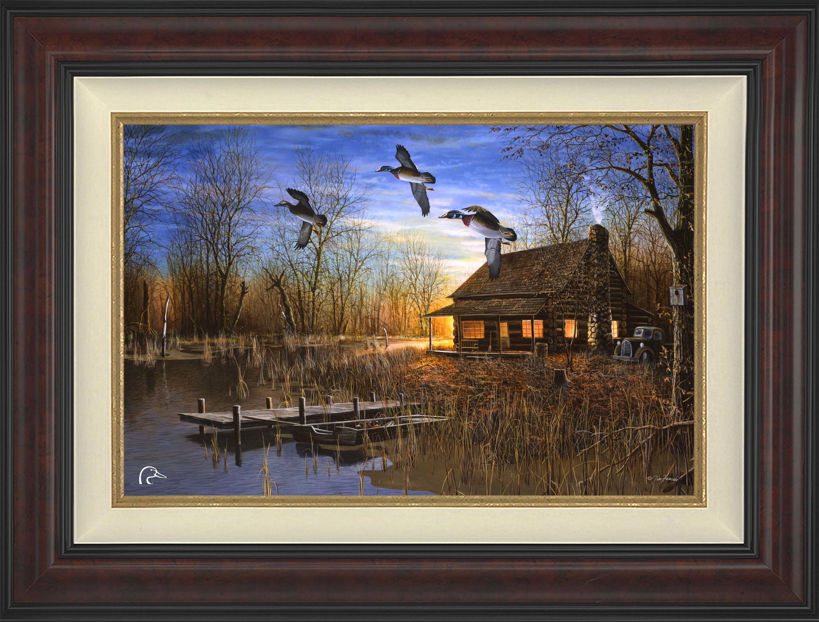 Image of Passing Through Limited Edition Canvas - Official Ducks Unlimited Art