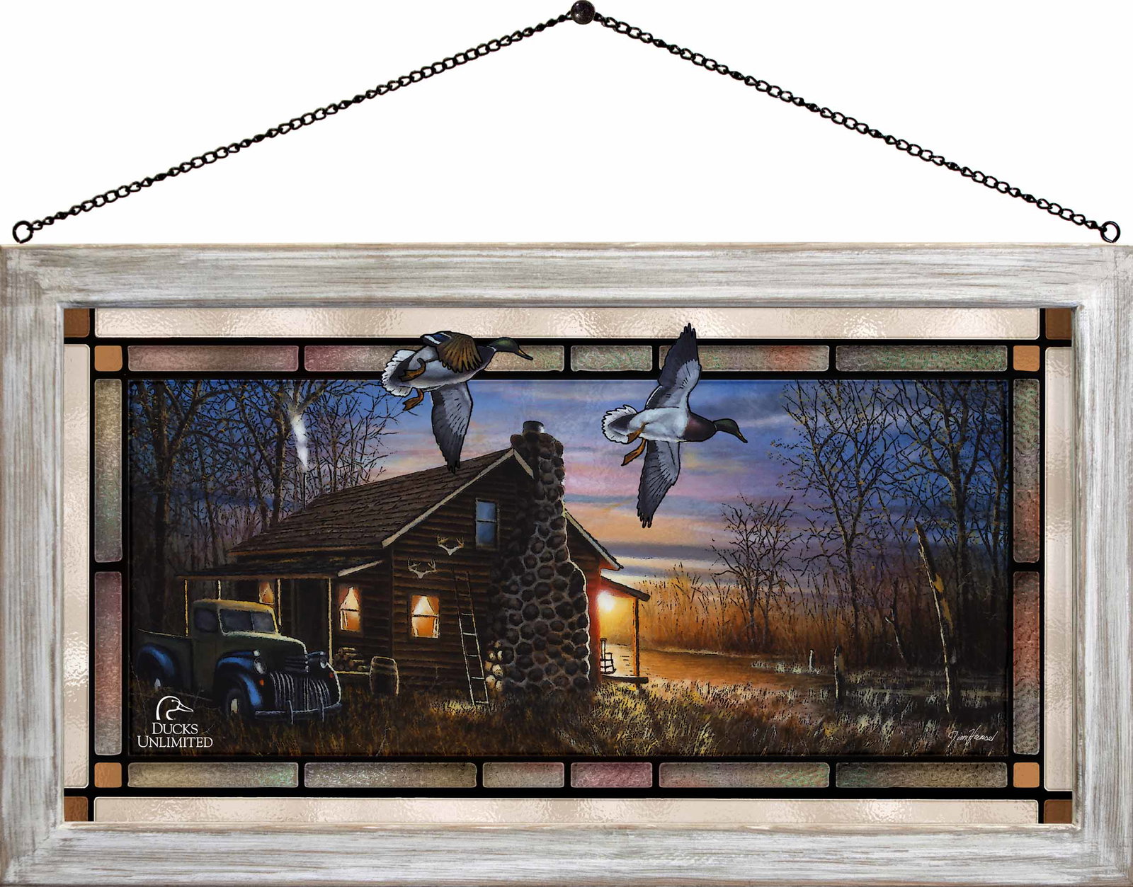Image of My Favorite Place  Stained Glass Art - Official Ducks Unlimited Art