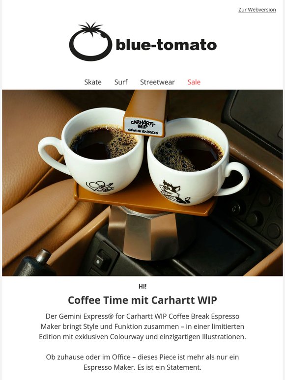 Carhartt WIP Espresso Maker – limited Edition 🔥