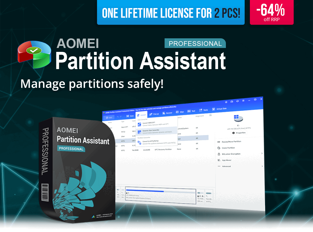 AOMEI Partition Assistant | Manage partitions safely!