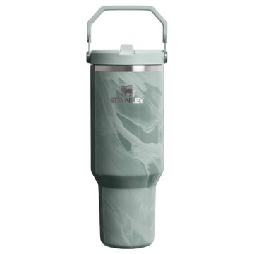 Stanley 40 oz Stainless Steel Ice Flow Flip Straw Tumbler Agate Calacatta