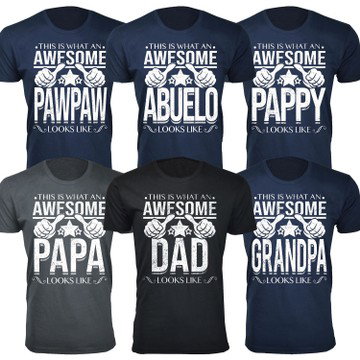 Men's Awesome Dad Grandpa Looks Like T-Shirts