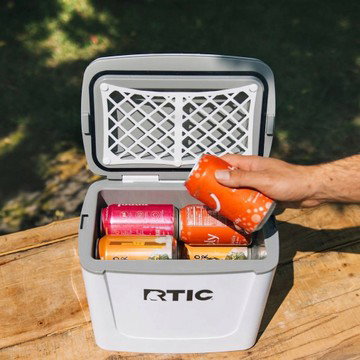 RTIC Outdoors Road Trip 8qt Personal Hard Sided Cooler - White