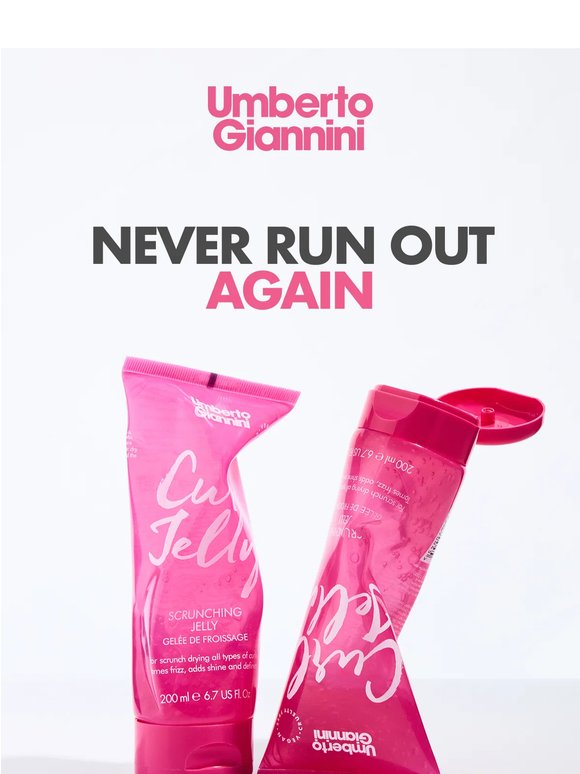 Never run out of your favourite curly hair products again