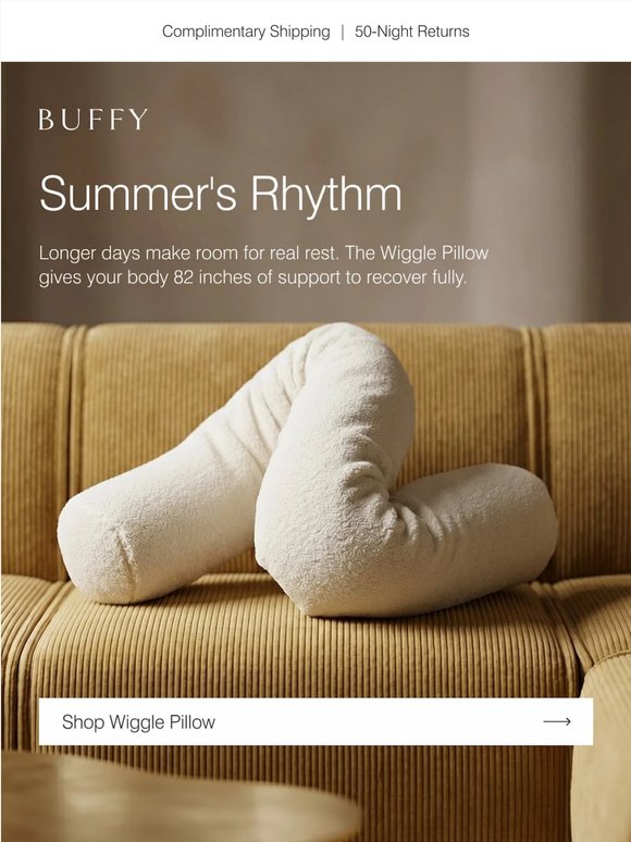 Most pillows support your head. This one supports everything.