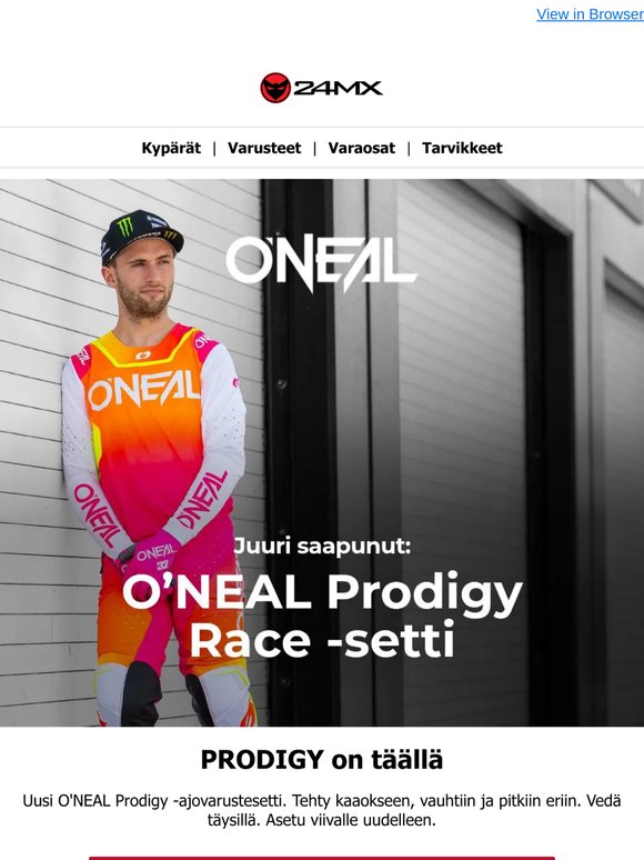 Uusi ajovarustesetti O'NEAL-merkiltä. Testattu tositilanteissa.