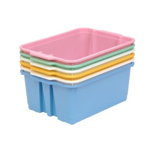 Image of Really Good Stuff® Stacking Bins - 6 Pack - Bold Vibes