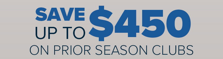Save up to $450 on Prior Season Golf Clubs