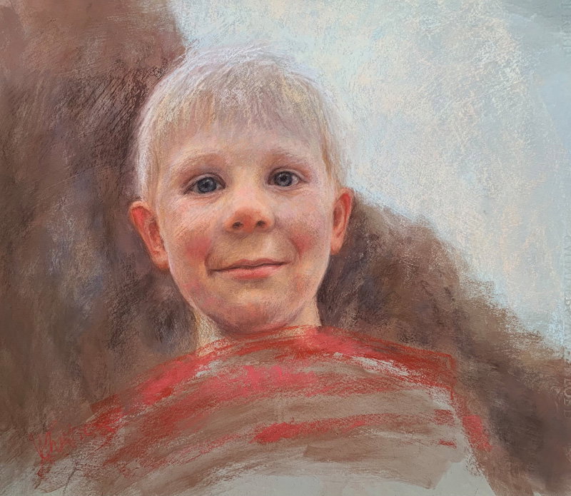 Larger Than Life (pastel on paper, 14x17) by Karen Christiansen  27th Annual Pastel 100 (2025) 