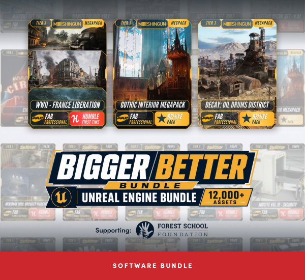 The Bigger Better Bundle brings together an enormous collection of professional game development content from Meshingun Studio and Dekogon Studios.