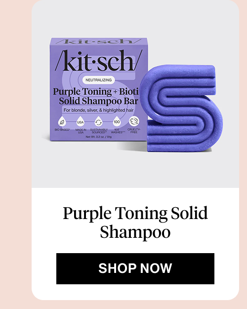 Purple Toning Solid Shampoo