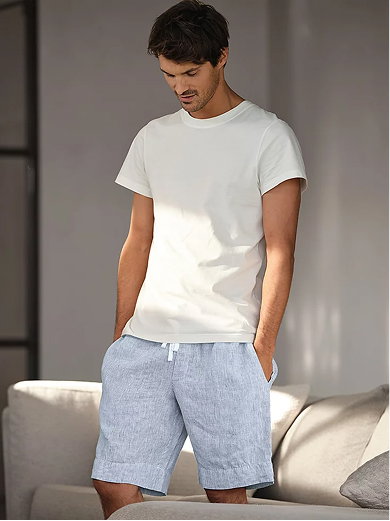 white men's pj top