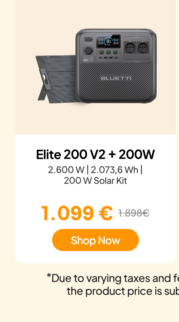 BLUETTI Elite 200 V2+200W