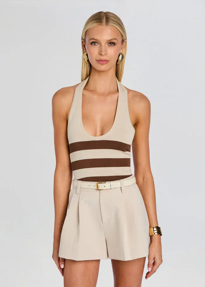 Image of Amira Tank - Almond/ Cocoa Brown