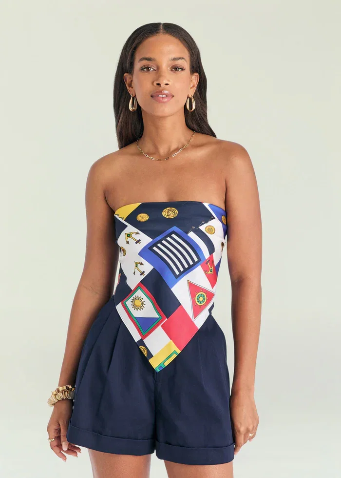 Image of  Hark Satin Top - Regatta