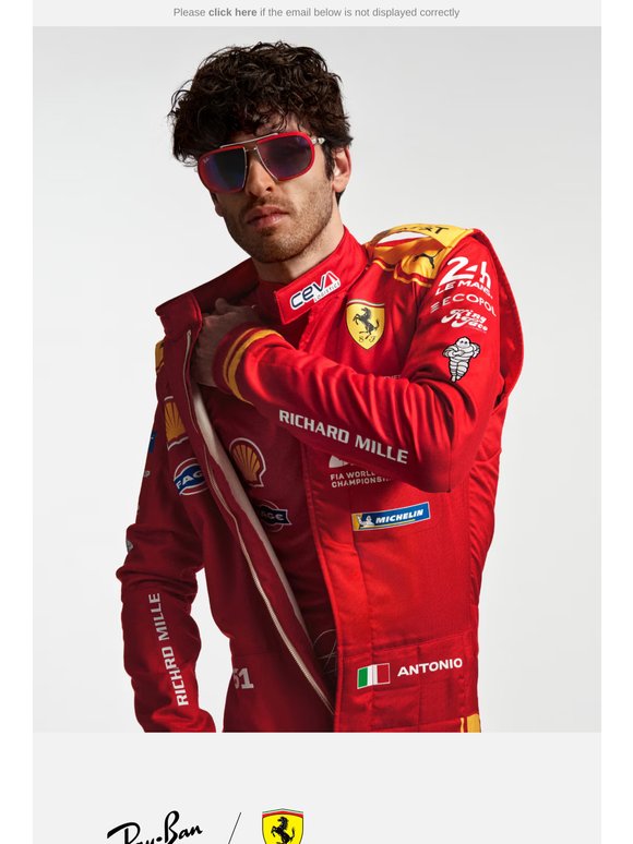 Ray-Ban for Scuderia Ferrari: 499P Hypercar LTD