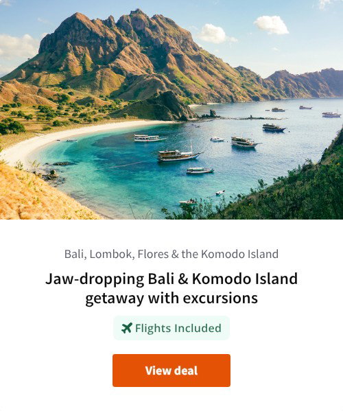 Jaw-dropping Bali &amp; Komodo Island getaway with excursions