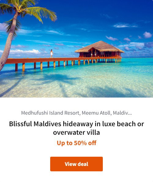 Blissful Maldives hideaway in luxe beach or overwater villa