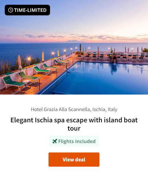Elegant Ischia spa escape with island boat tour