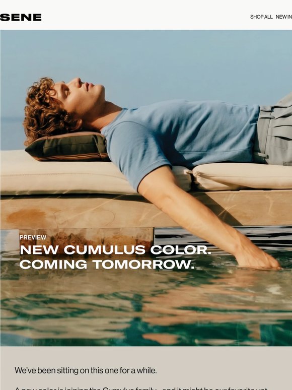 Something's coming tomorrow.